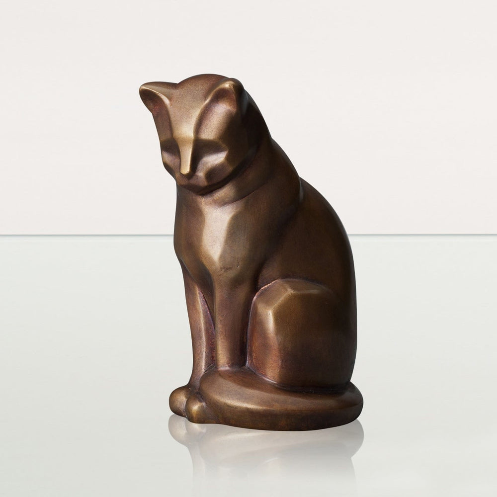Neko premium cast bronze pet urn